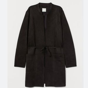 H&M Faux Suede Coat Size Med